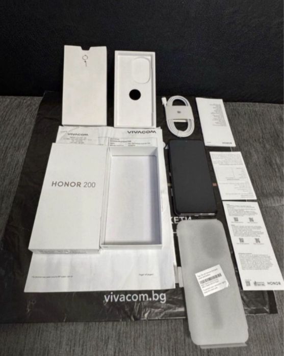 КАТО НОВ 512GB Honor 200 Vivacom Гаранция 2026 Black | Черен