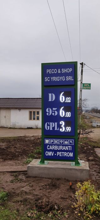 Totem benzinarie PECO , GPL , Jeton firma