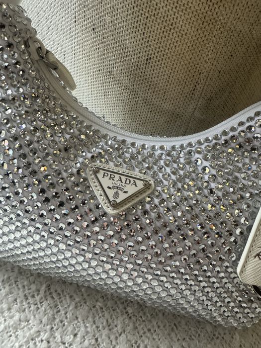 Бяла Чанта с кристали