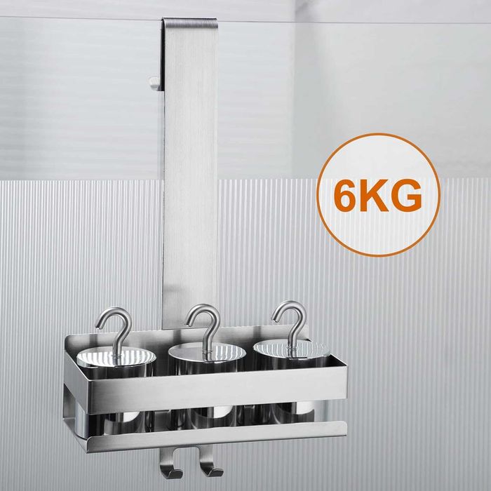 Cooeco Душ рафт за окачване без пробиване, кошница за шампоан