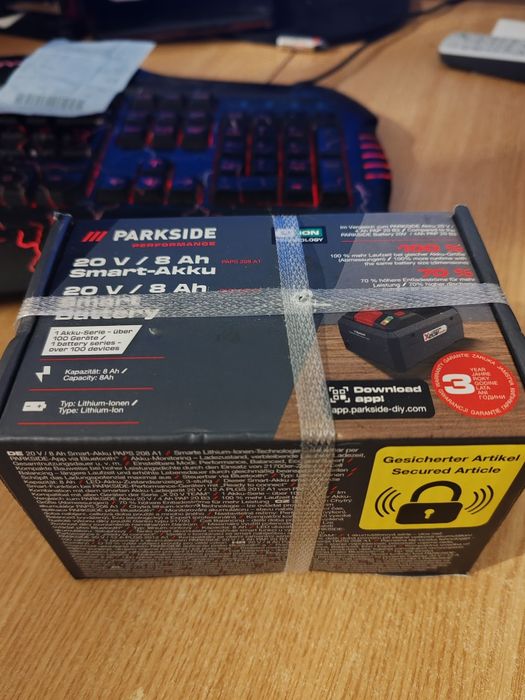 Baterie 8AH Parkside acumulator 8 ah nou garantie sigilat bon