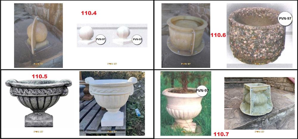 Форми от стъклопласт за производство на изделия от бетон