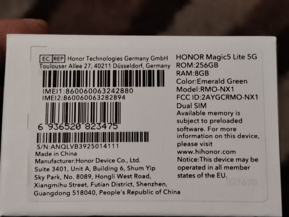 Honor Magic 5 Lite 5G