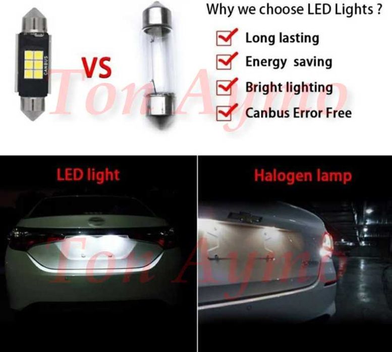 LED C5W  Крушки 31мм 36мм 39мм 41мм FESTOON CANBUS без грешки