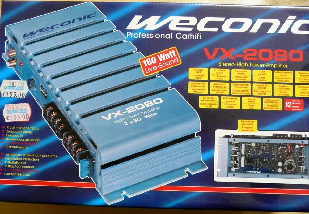 Авто усилвател Weconic VX-2080