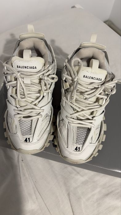balenciaga track white