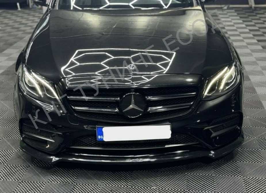 мерцедес в213 преден лип спойлер / mercedes w213 lip spoiler 2017-2020