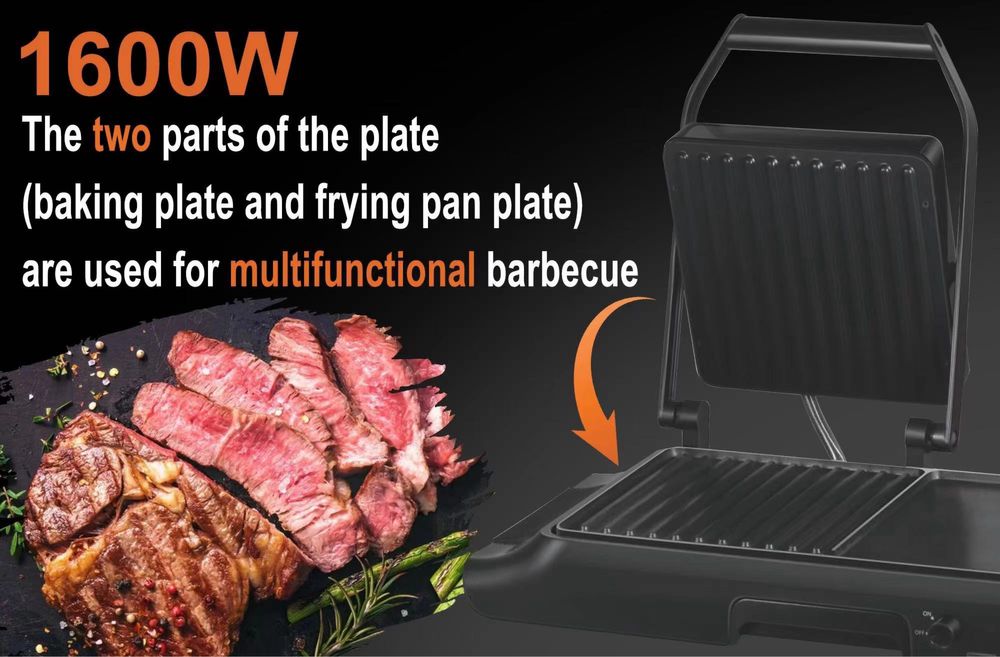 Электрический гриль с двумя пластинами Sonifer SF-6131