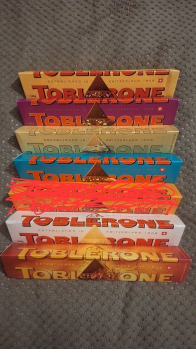 Ciocolată Toblerone 360gr-25 lei bucata