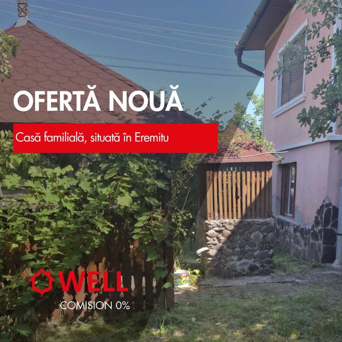 De vânzare casă familială situată în Eremitu, Mureș