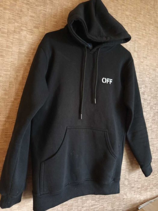 Мъжкки черен суичер OFF WHITE S