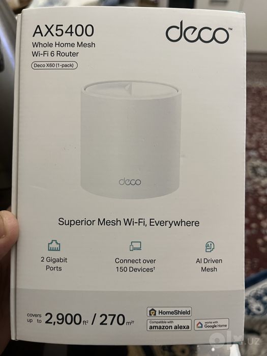 TP-Link Deco X60 (1-Pack) - мощная Mesh-система Wi-Fi 6