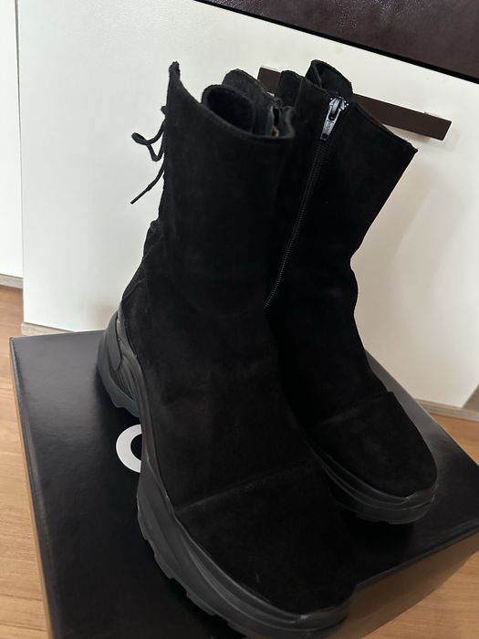 Дамски боти естествен велур Nuwe