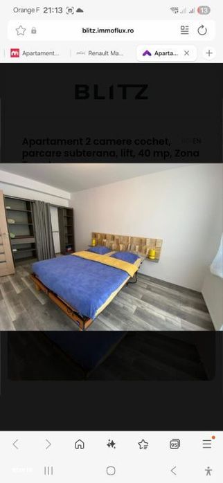 Apartament cu 2 camere, 40 mp, parcare, zona Terra