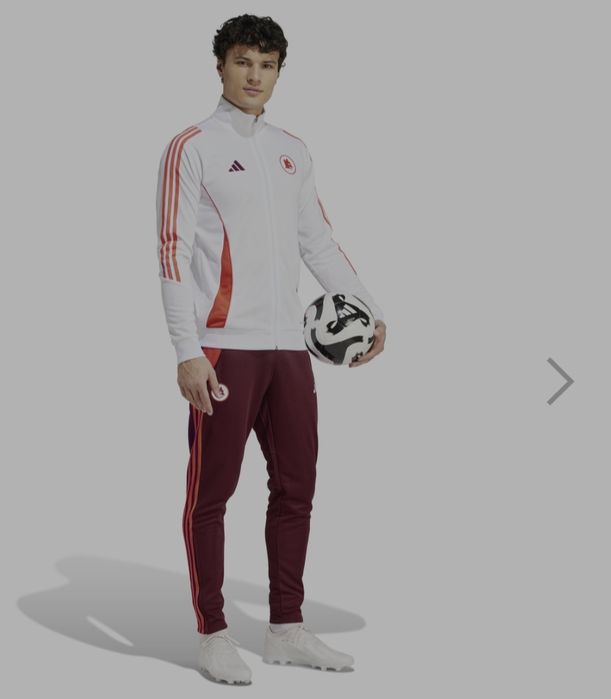 Оригинално горнище суичър анцуг Adidas AS Roma - Размер Л