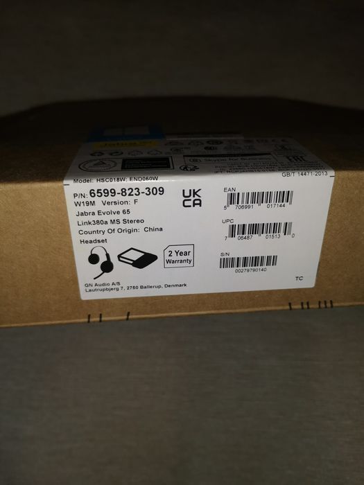 Безжични слушалки JABRA EVOLVE 65 SE, MS Link, 380A