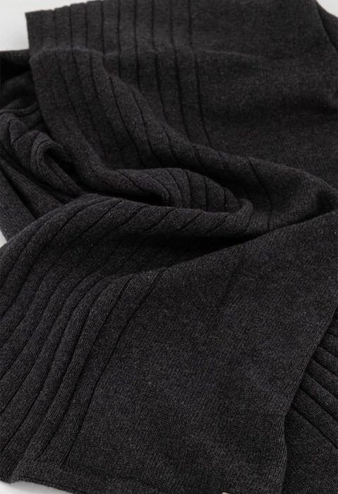 Tom Tailor - Рипсени шал, тъмно сив