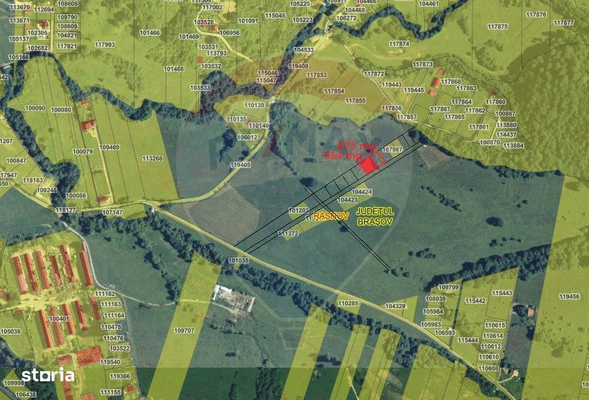 Teren Rasnov - Cheile Rasnoavei, 654mp, posibil 1329mp