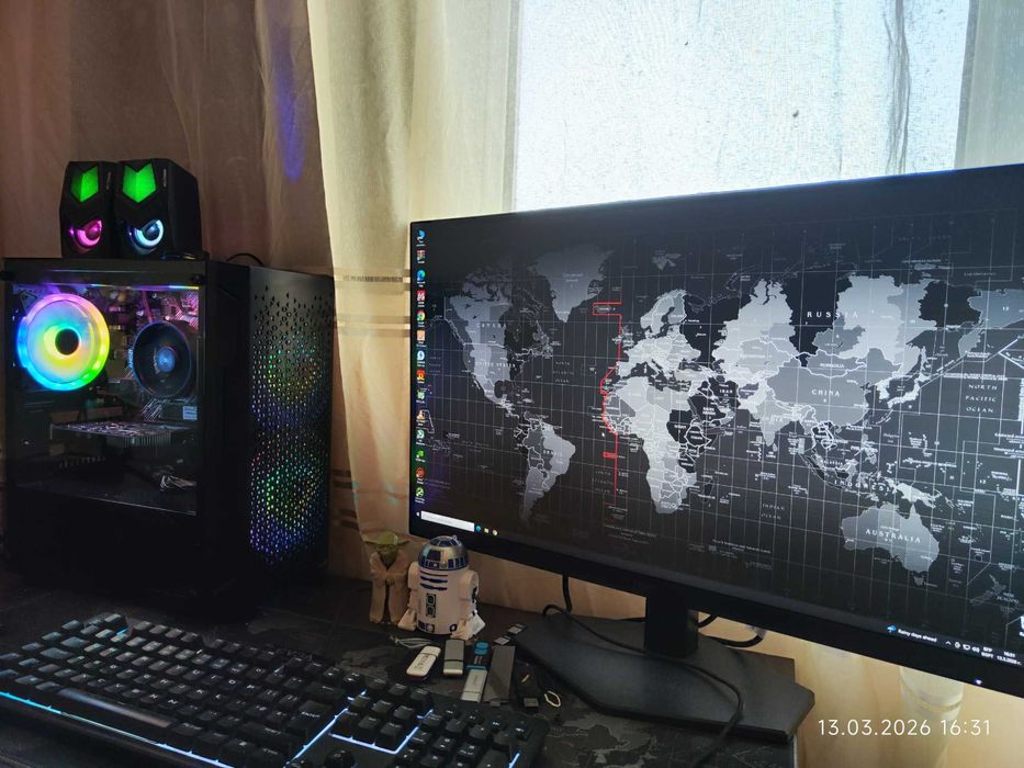 Геймърски Ryzen 5 5600X,GTX 1650 4GB,RAM 32GB DDR4 3200,SSD 512GB NVME