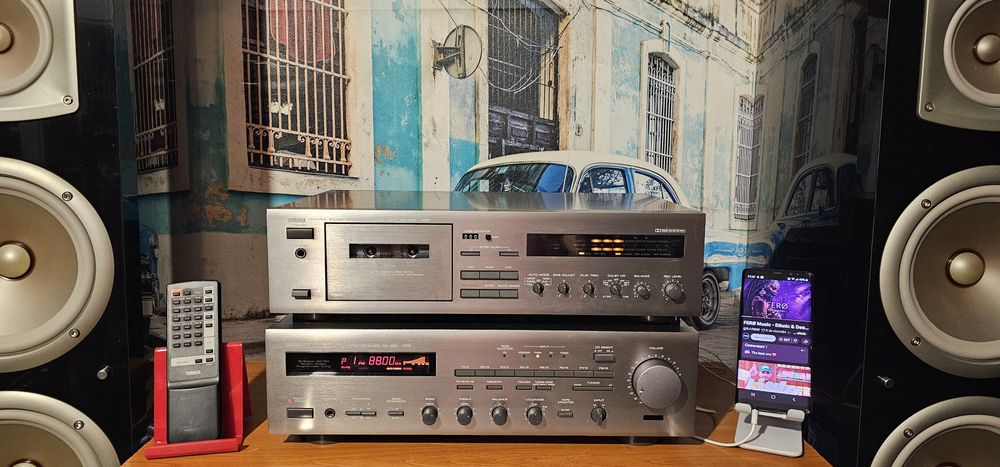 Yamaha RX 450 sau KX 250 muzica la casetofon deck sau amplificator statie amplituner