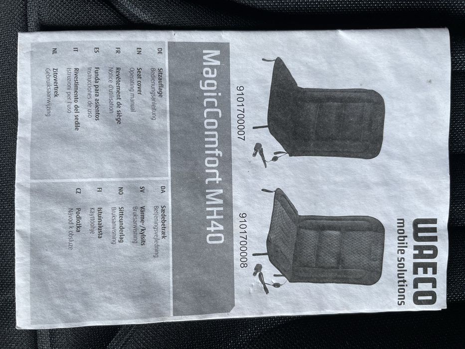 Husa cu incalzire in scaun auto Waeco MH-40S