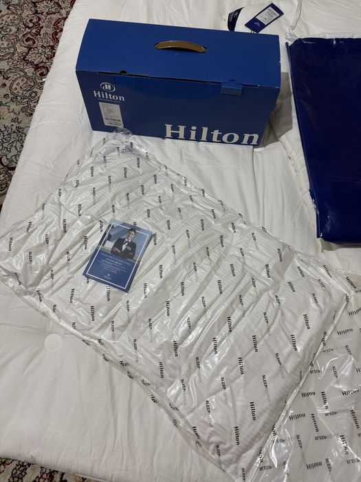 Hilton.Әлемдік бренд.Көрпе, жастық, наматрасник