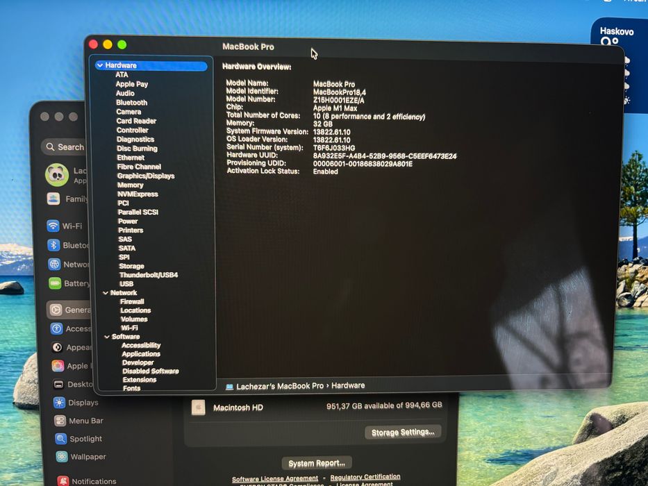 MacBook Pro 14 2021 M1 Max 32GB 1TB A2442