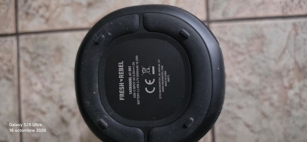 Boxă Bluetooth Fresh ’n Rebel XL 24W, LED RGB, 5000mAh