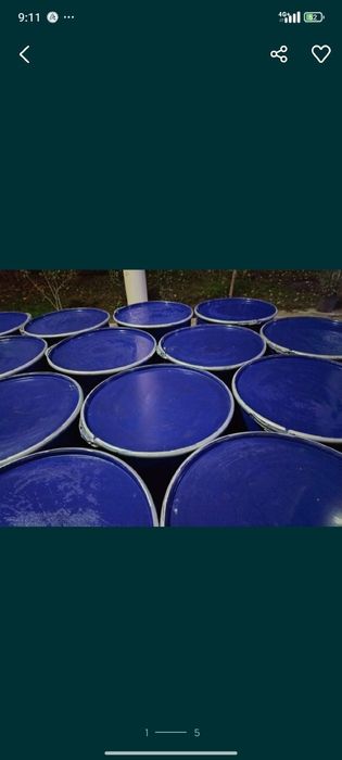 Xar xil turdagi plastmas va temir bochkalari bor