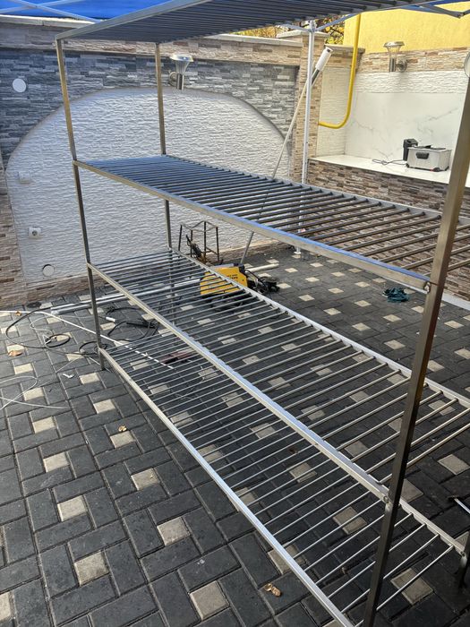 Rafturi inox cu bare