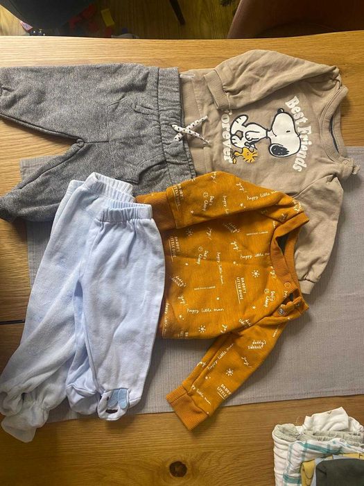 Set bebelus H&M marimea 62 (body, pantaloni, trening)