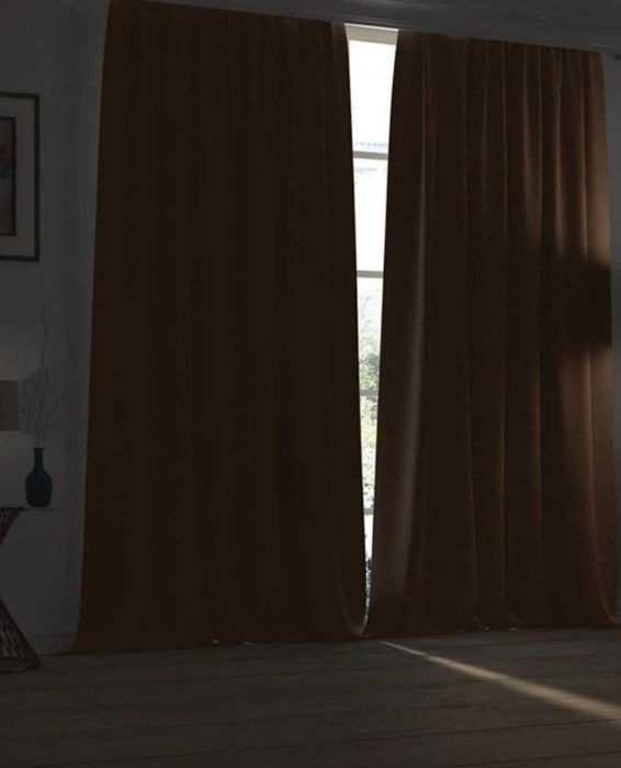 Блекаут завеси/ Тъмно кафяви
