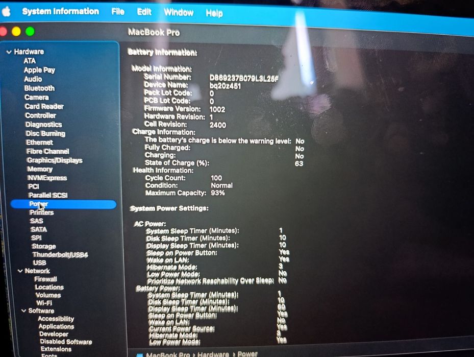 Macbook pro 16/512