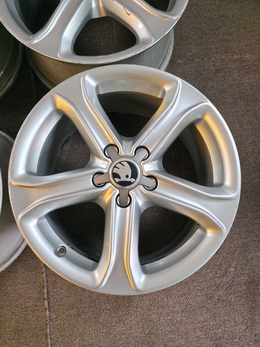 4 Jante Aliaj 5x112 17'' OE VW Golf Passat Touran Tiguan Sharan Caddy T-Roc / Skoda Octavia Yeti Superb Kodiaq Karoq