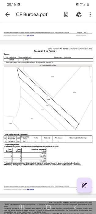 De vinzare teren în comuna Beliș, sat Giurcuța de Jos, județul Cluj