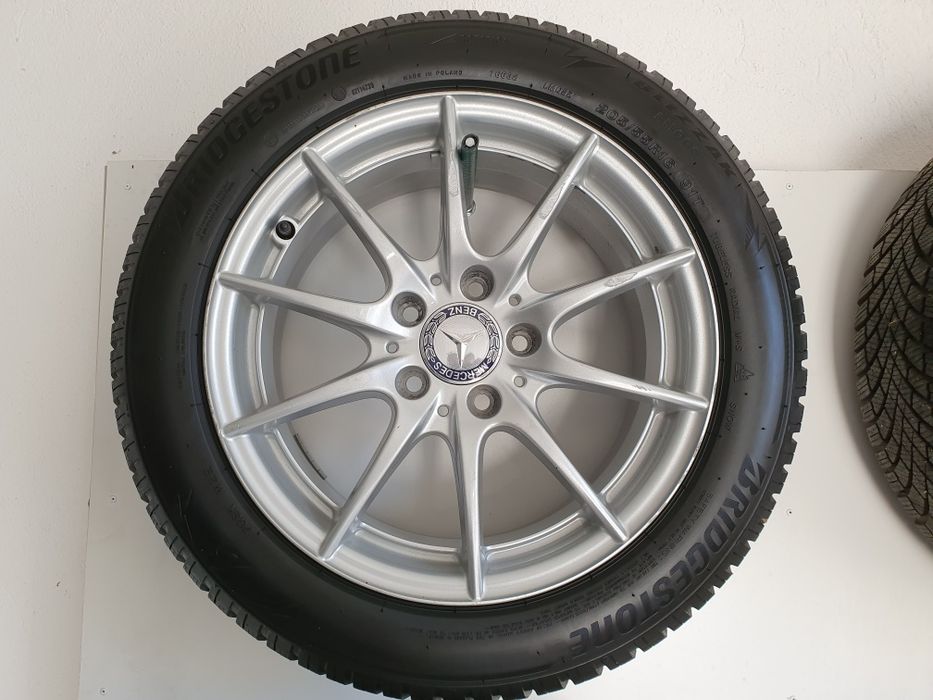 Roti iarna jante aliaj originale Mercedes 205/55/16 , Bridgestone
