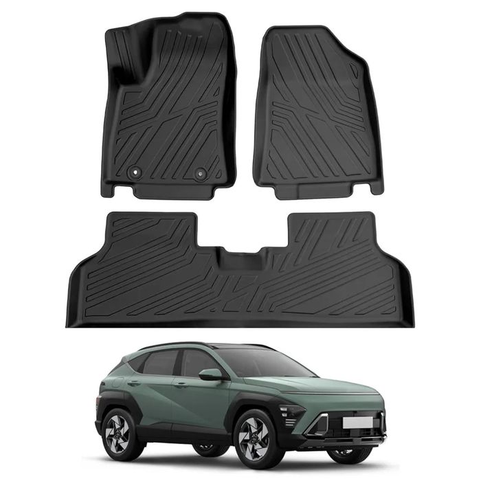 Гумени силиконови стелки за Hyundai Kona 2024-.. EV
