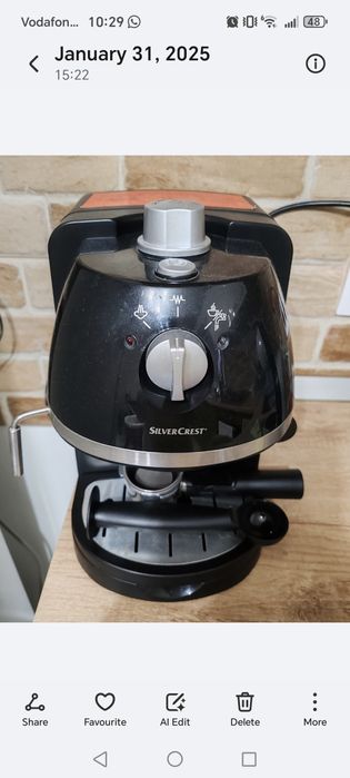 Espresor manual cu cafea macinata