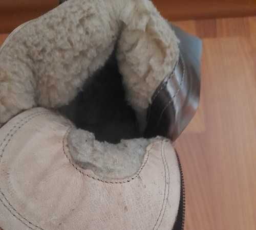 Ghete îmblănite din piele naturala Gitanos marimea 38