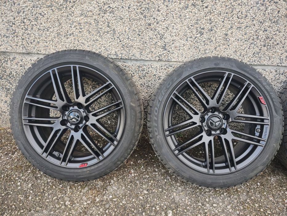 17" оригинални джанти "AEZ", свалени от Mercedes W204, 5х112, /ВАГ/, с датчици за налягане в гумите