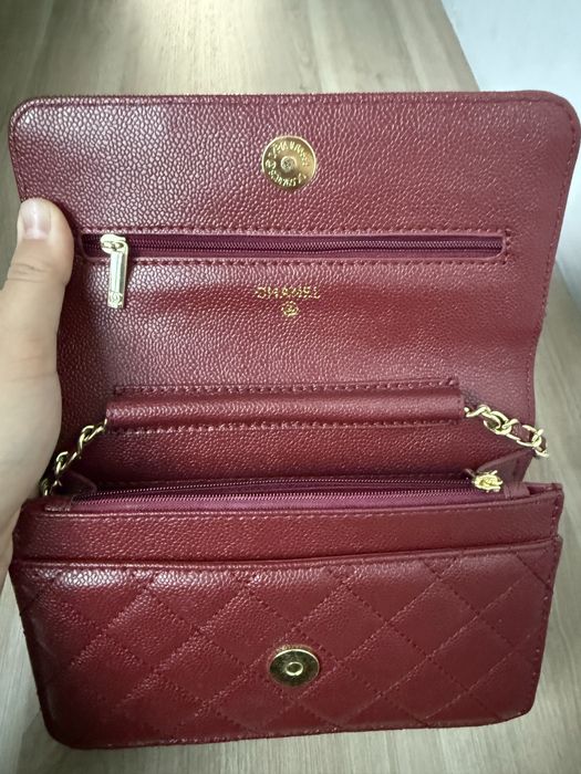 Люкс сумка Chanel бордовый