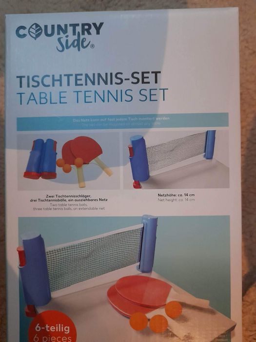 Нов комплект за тенис на маса от 6 части