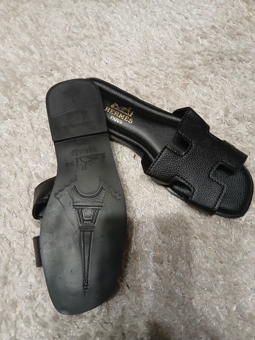 HERMES дамски кожени чехли