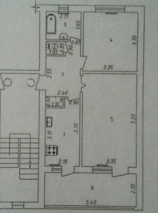 Тузель 1, 2/1/4, 77 серия, 60 м2