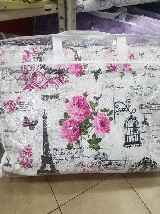 Спални комплекти ранфорс с олекотена завивка двойна вата-70лв.