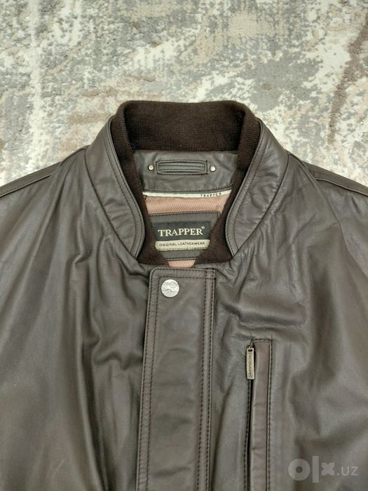 Oригинальная кожаная жилетка TRAPPER