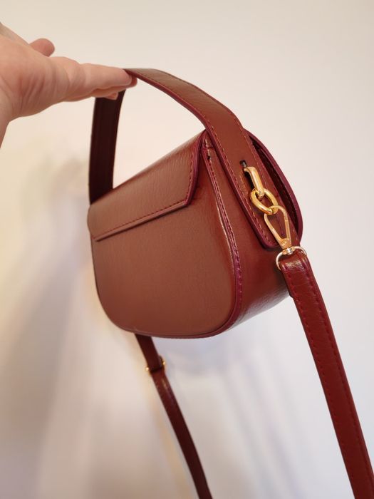 Geanta burgundy stil ysl