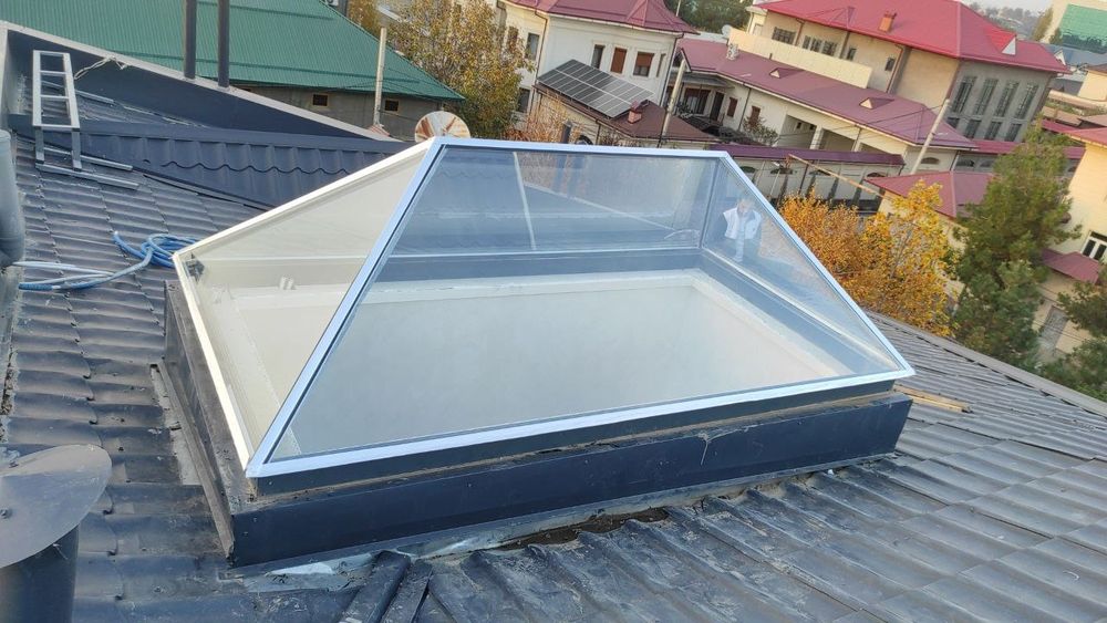 Стеклянные кришы, мансардные окна. Зенитные фонари.