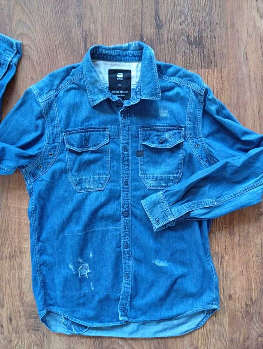 g-star wolker shirt - страхотна мъжка риза ХЛ