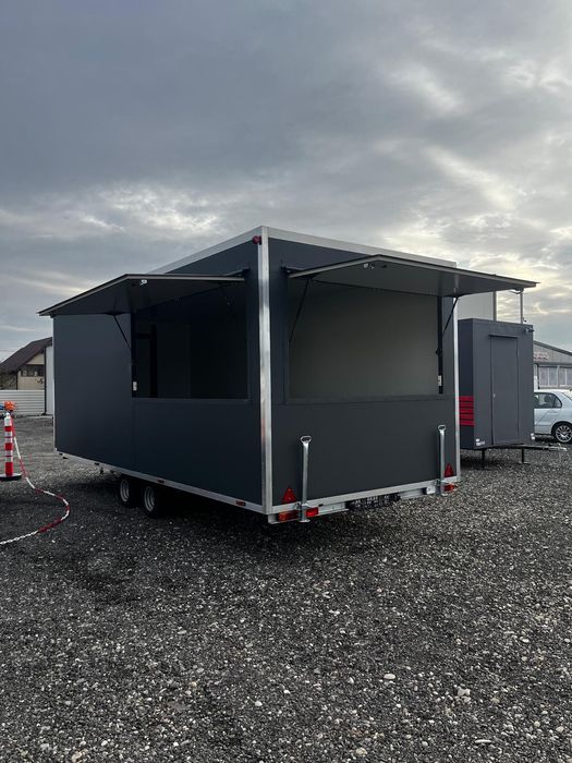 Rulote Comerciale Premium Fast Food Truck Complet Echipate, 6m, Personalizabile, In Stoc Si La Comanda